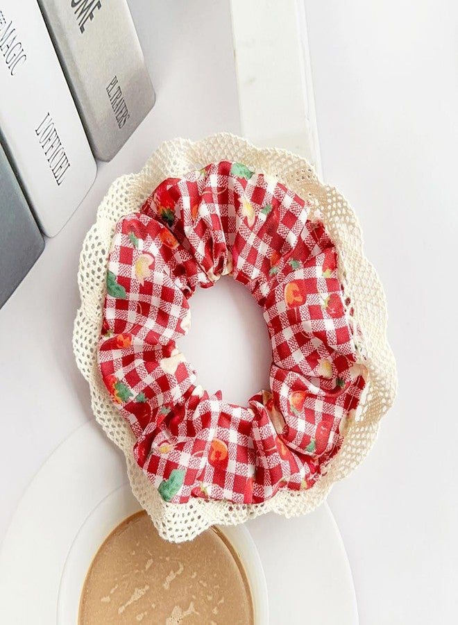 دينبري ربطات شعر دانتيل منقوشة لطيفة للنساء، ربطات شعر دانتيل منقوشة، أطواق شعر منقوشة، ربطات شعر، ربطات شعر، حاملات ذيل حصان، عصابات رأس مزينة بالزهور، إكسسوارات للبنات - Image 4